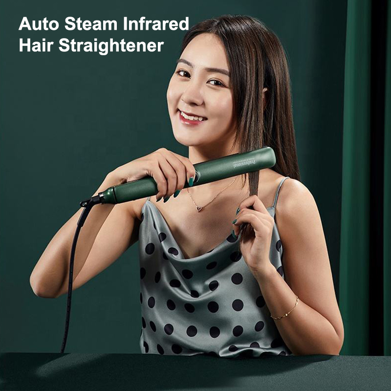 Infrared Hair Straightener Steam Flat Irons For Hair Beauty And Curling Iron In One Iron LX-089