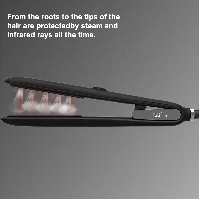 Infrared Hair Straightener Steam Flat Irons For Hair Beauty And Curling Iron In One Iron LX-089