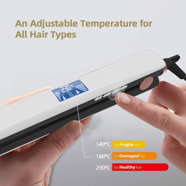 Digital Flat Iron 450F Black Hair Extension Straightener New Crimp 2 In 1 Wave Styler Control Wholesale Smart Temperature